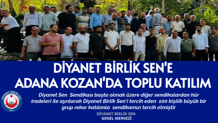 ADANA KOZANDA TOPLU KATILIM