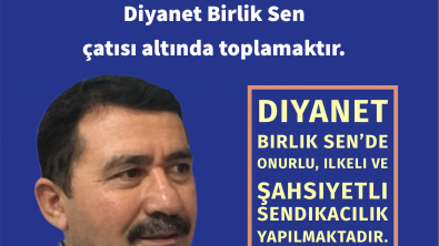 siyasetin değil diyanetin sendikası